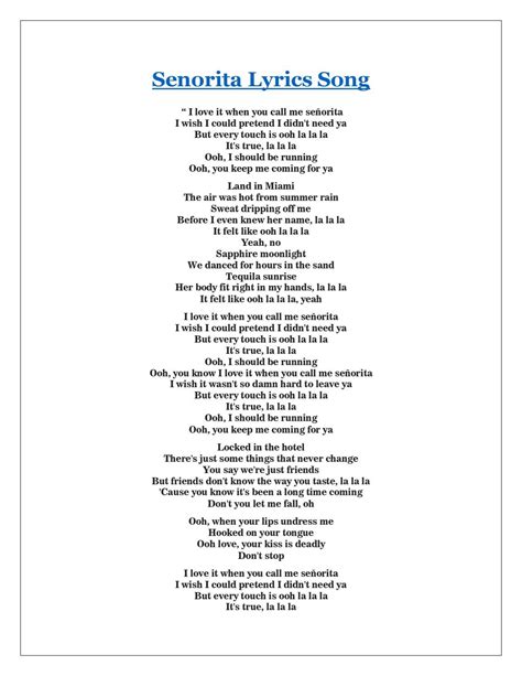 senority lyrics